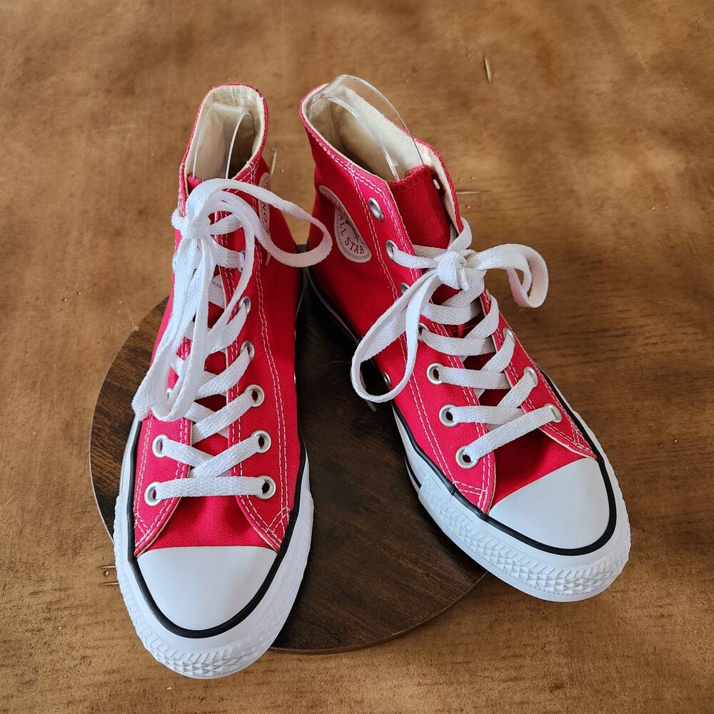 Converse Chuck Taylor All Star Shoes M5 W7 Red High Top Sneakers Athletic Retro